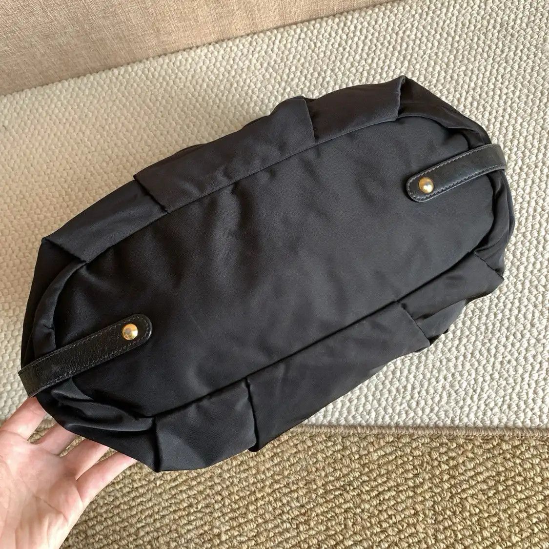 Prada PRADA Gaufre black nylon shoulder bag detachable strap Size ONE SIZE - 7 Thumbnail
