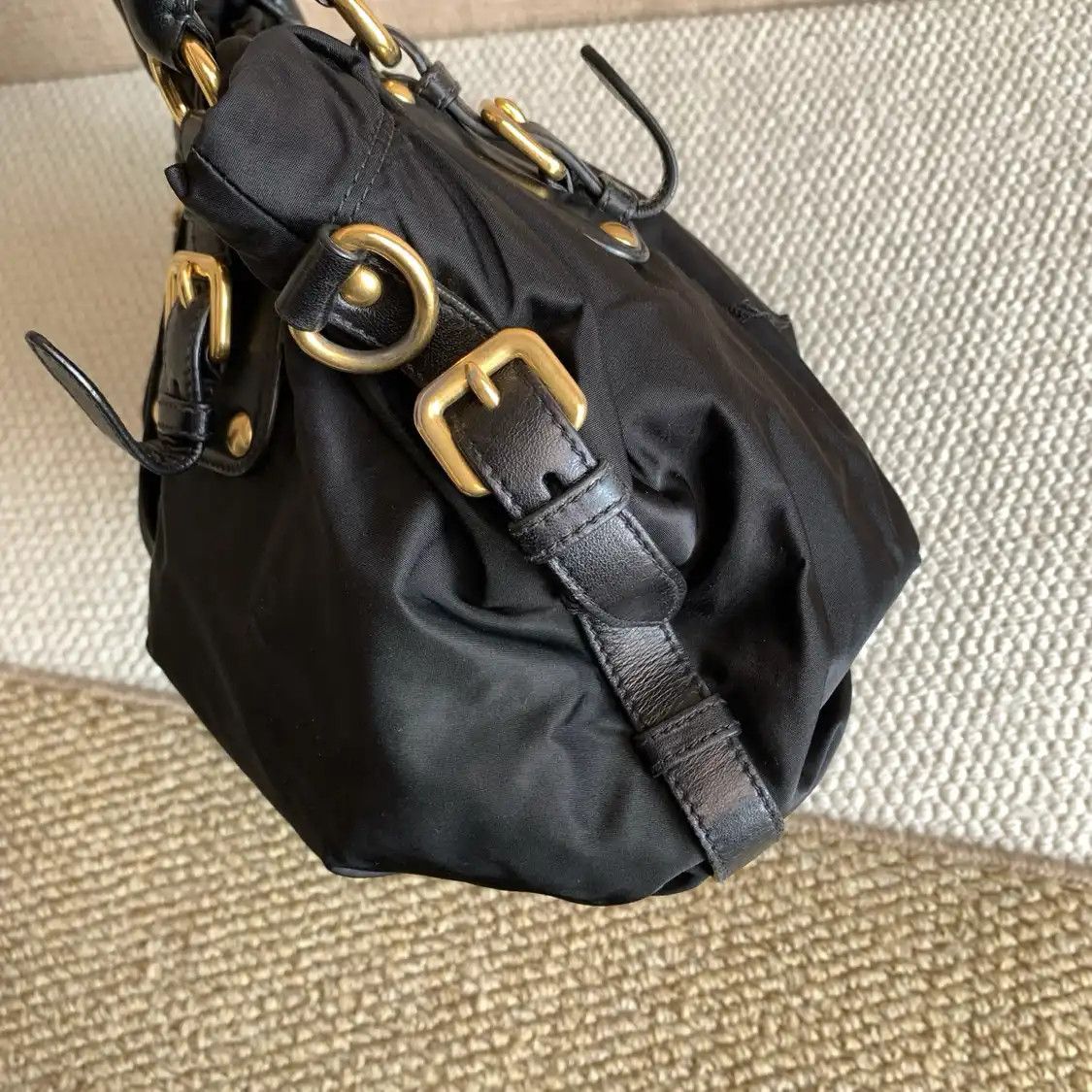 Prada PRADA Gaufre black nylon shoulder bag detachable strap Size ONE SIZE - 5 Thumbnail