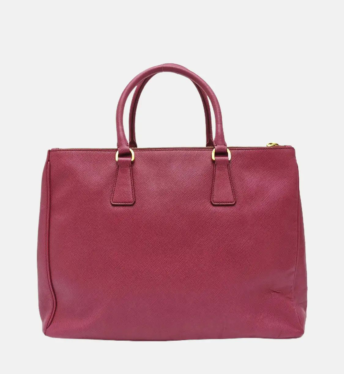 Prada PRADA Galleria oversized no rose redcowhide leather logo cross pattern Galleria Size ONE SIZE - 5 Thumbnail