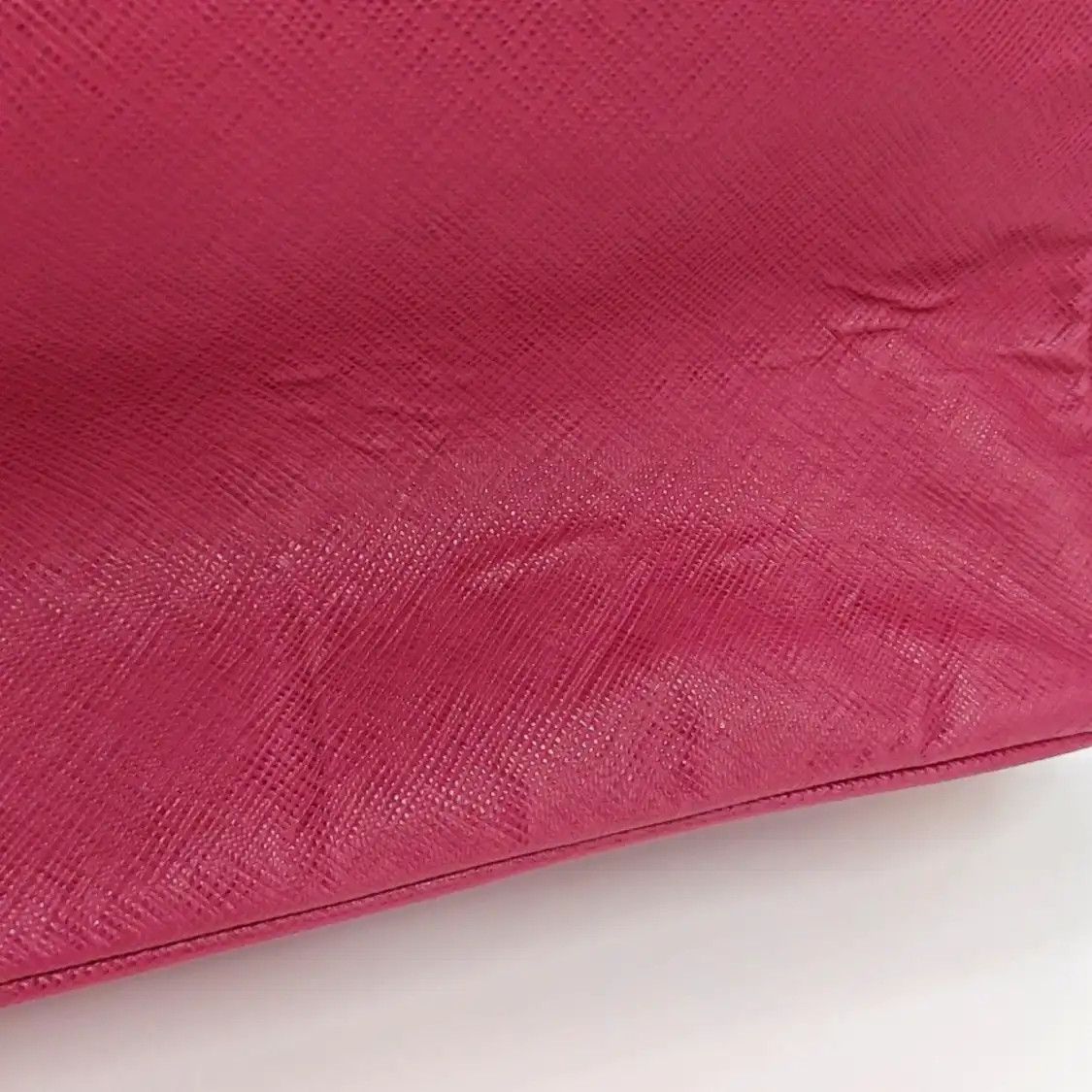 Prada PRADA Galleria oversized no rose redcowhide leather logo cross pattern Galleria Size ONE SIZE - 11 Thumbnail