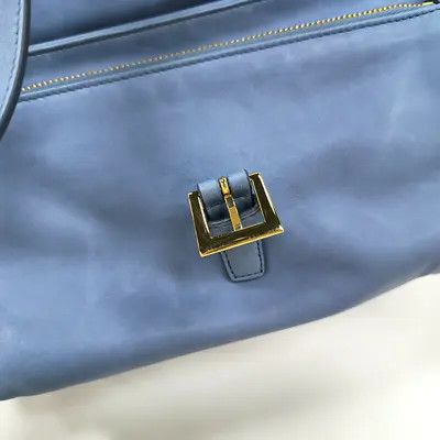 Prada PRADA Explore Medium blue sheepskin logo shoulder bag handbag crossbody bag gold Size ONE SIZE - 9 Thumbnail
