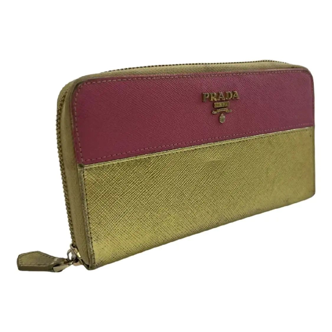 Prada PRADA Saffiano Small color-block cowhide leather wallet Size ONE SIZE - 2 Thumbnail