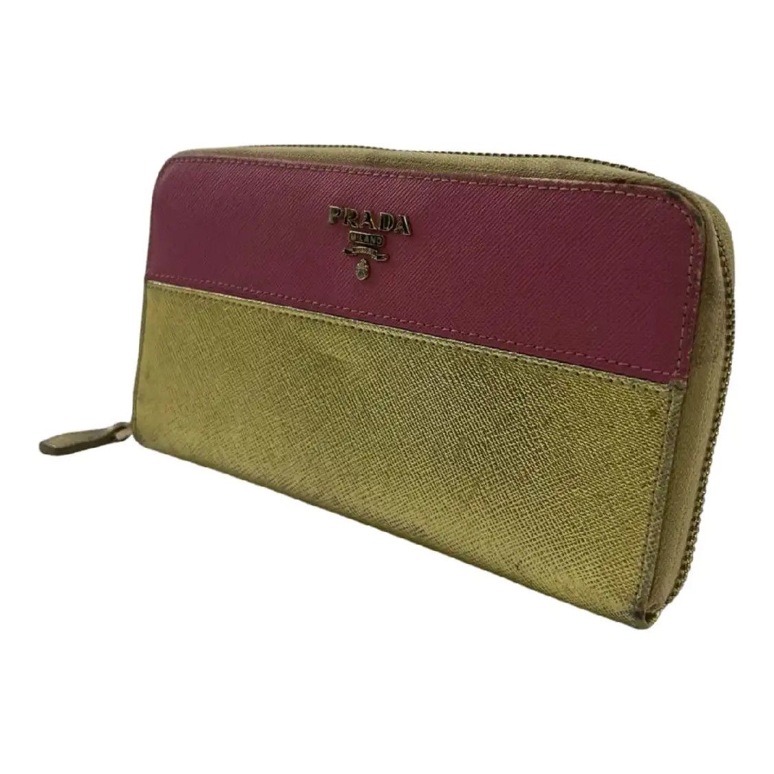 Prada PRADA Saffiano Small color-block cowhide leather wallet Size ONE SIZE - 3 Thumbnail