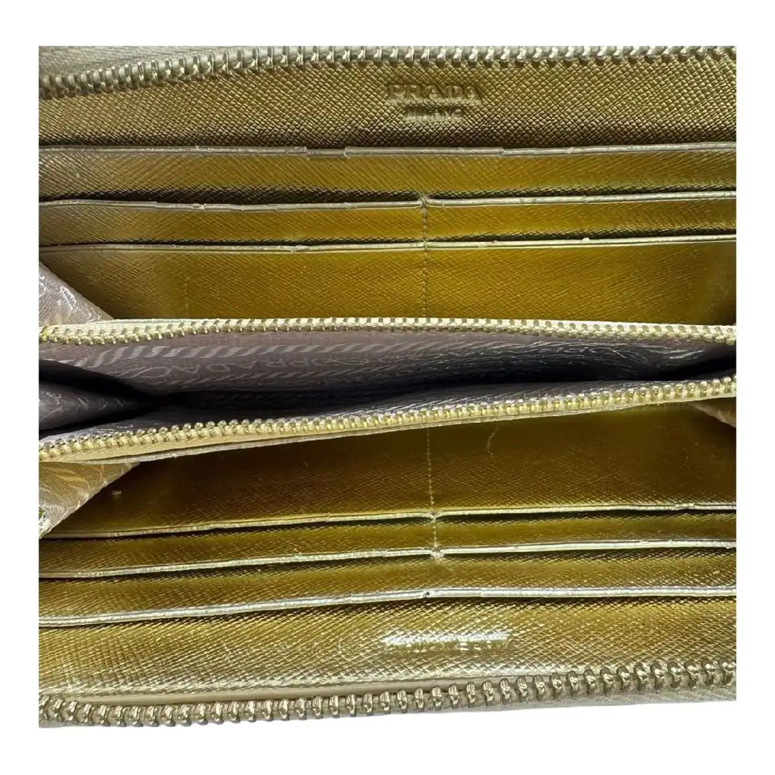 Prada PRADA Saffiano Small color-block cowhide leather wallet Size ONE SIZE - 6 Thumbnail