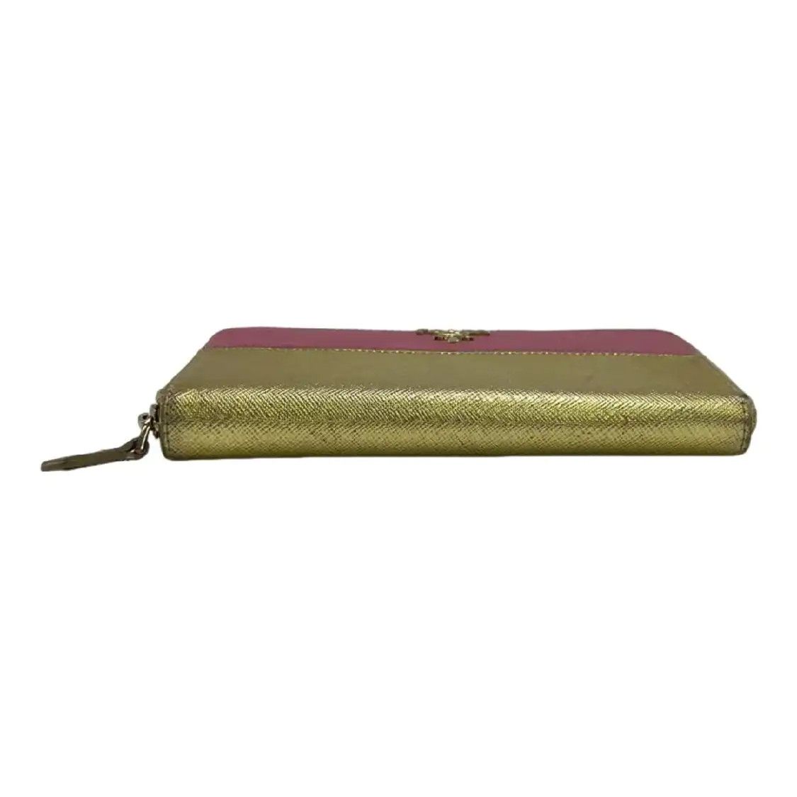 Prada PRADA Saffiano Small color-block cowhide leather wallet Size ONE SIZE - 4 Thumbnail