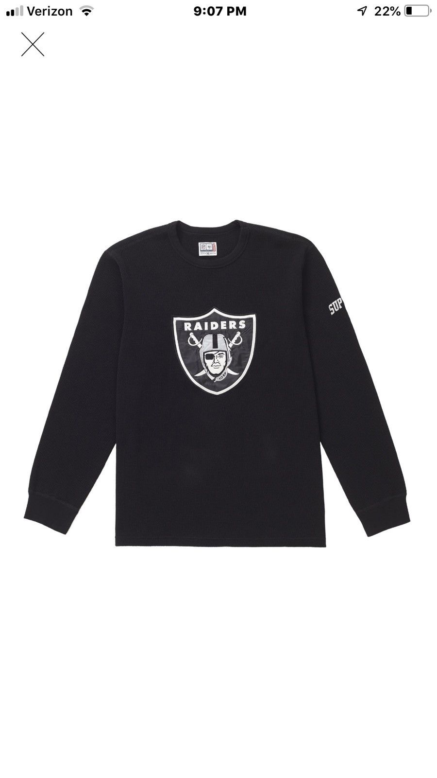Supreme Supreme NFL x Raiders x '47 Thermal Black | Grailed