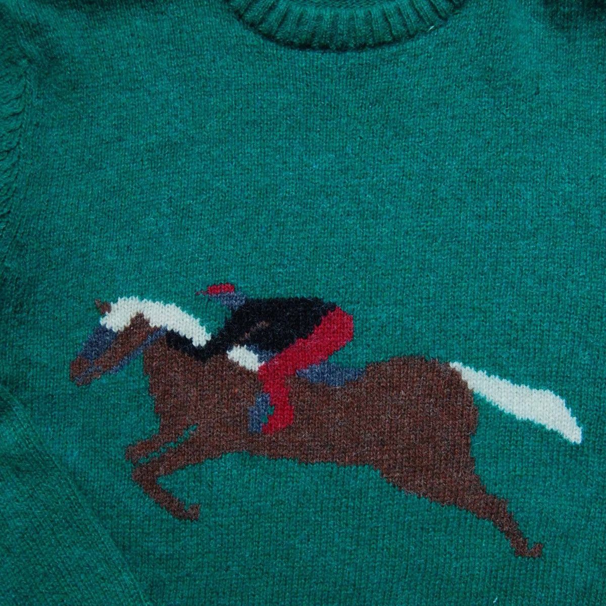 Vintage Vintage 80’s Horse Knit Sweater Size US M / EU 48-50 / 2 - 2 Thumbnail