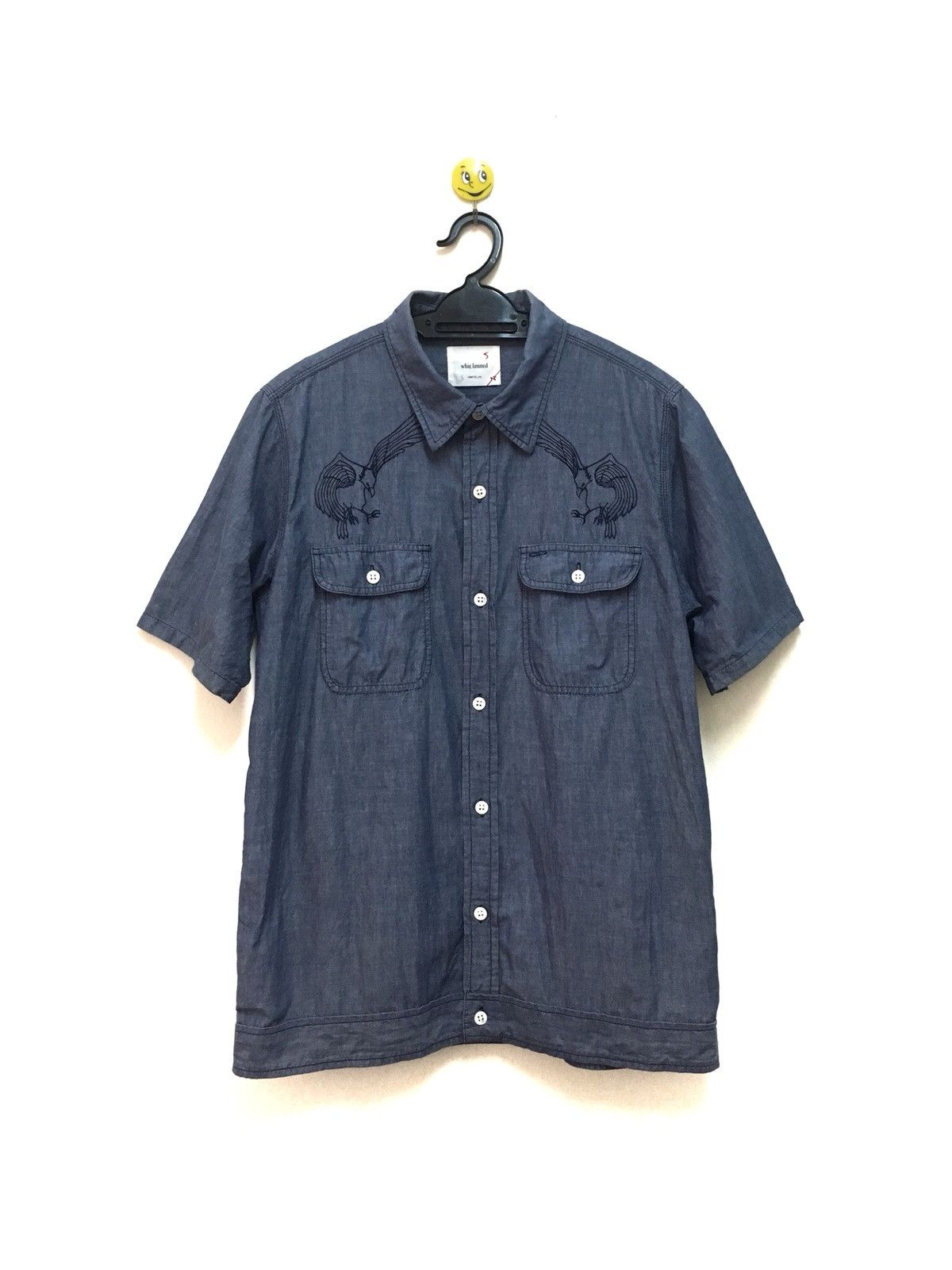 WHIZ LIMITED Whiz Limited Button Up Shirt Animal Motive Indigo Size US M / EU 48-50 / 2 - 1 Thumbnail