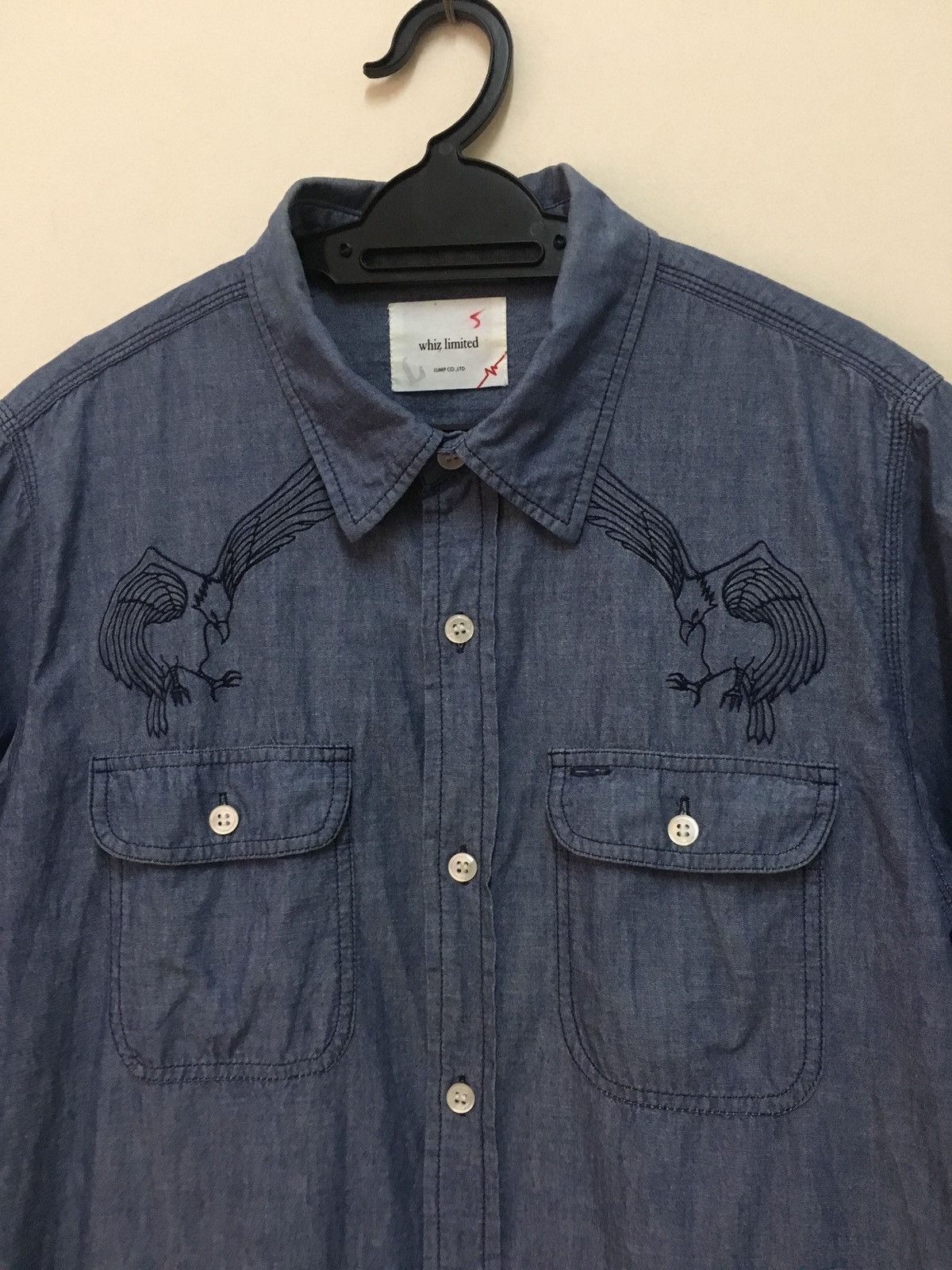 WHIZ LIMITED Whiz Limited Button Up Shirt Animal Motive Indigo Size US M / EU 48-50 / 2 - 3 Thumbnail