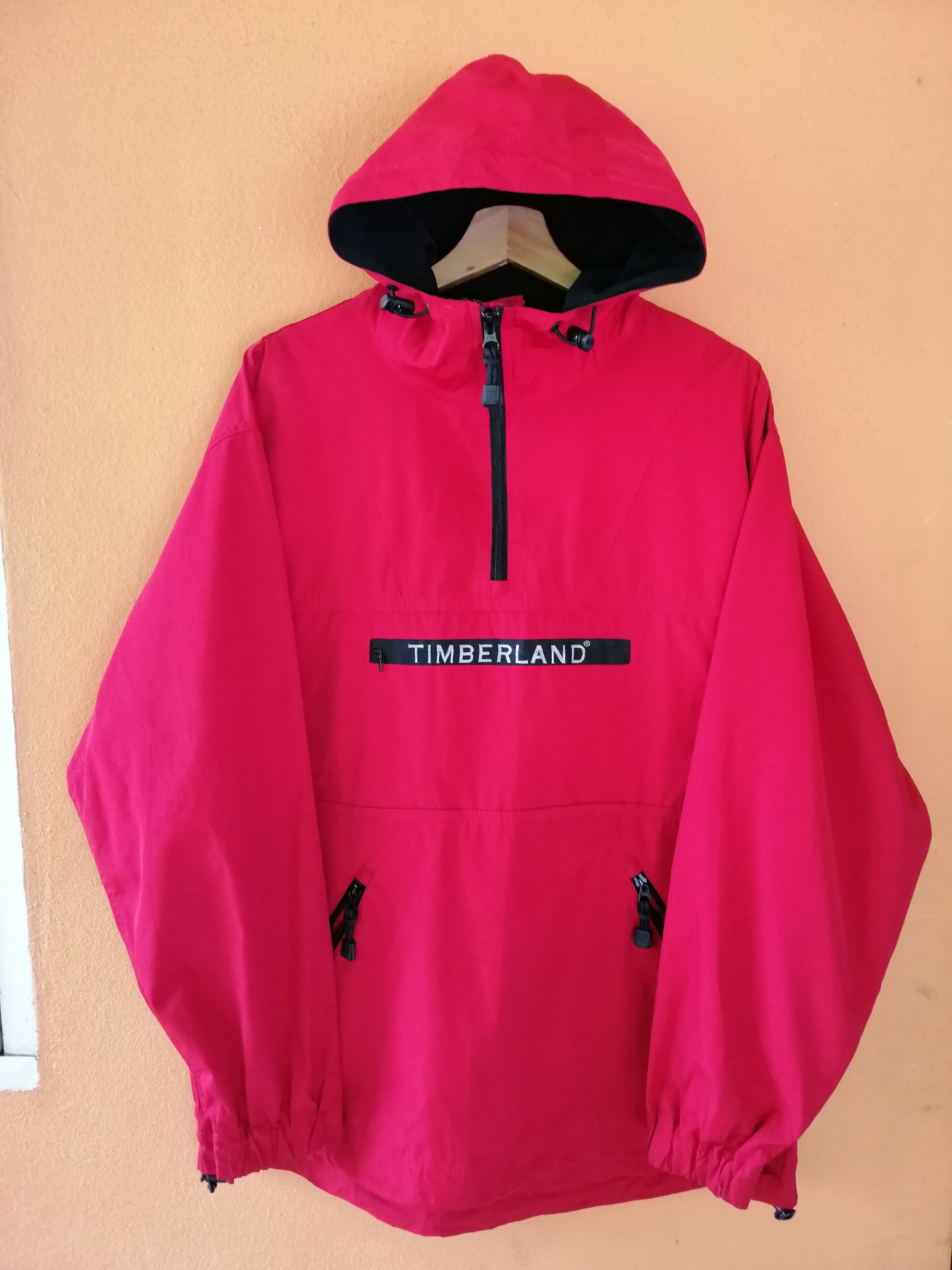 Timberland TIMBERLAND Jacket Hoodie Half Zipper Anorak Jacket Size US L / EU 52-54 / 3 - 1 Thumbnail