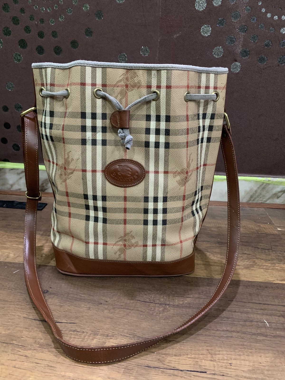 Burberry Vintage Authentic burberry bucket bag nova check Grailed