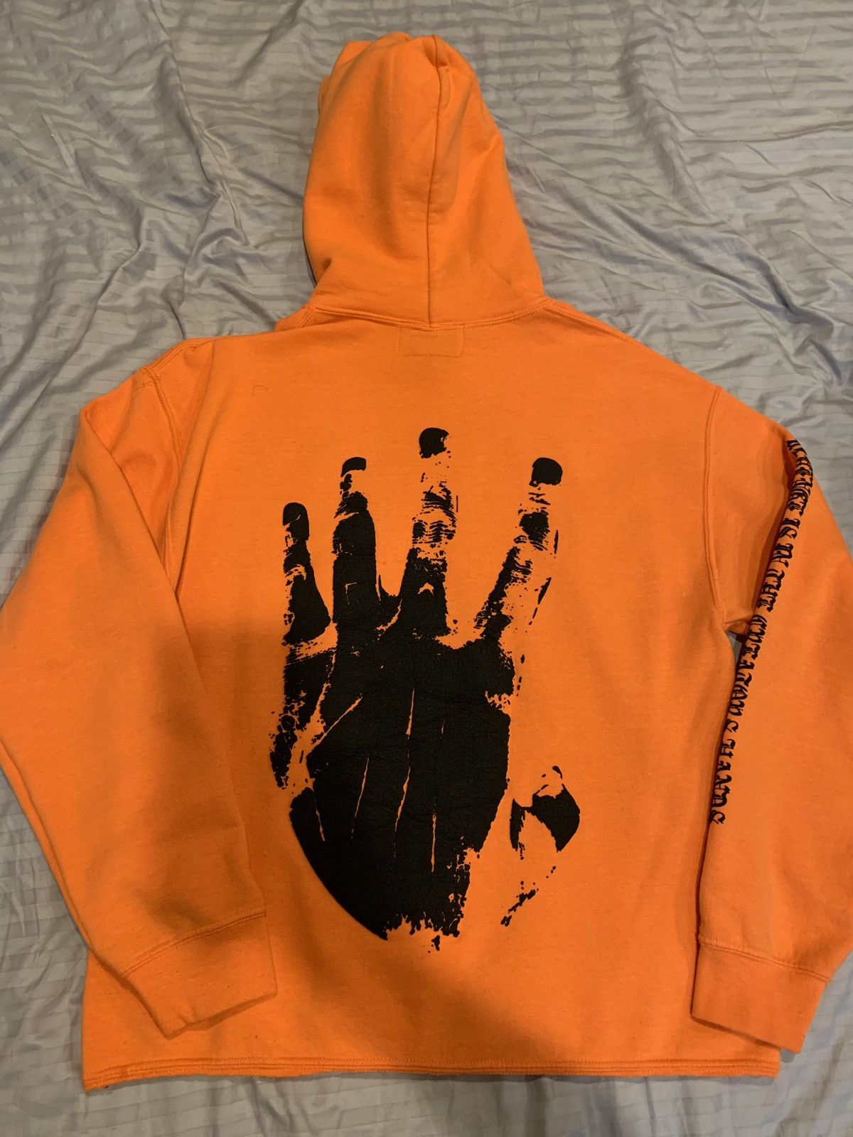 Revenge XXXTENTACION 100 AUTHENTIC REVENGE ORANGE K LL HOODIE Grailed