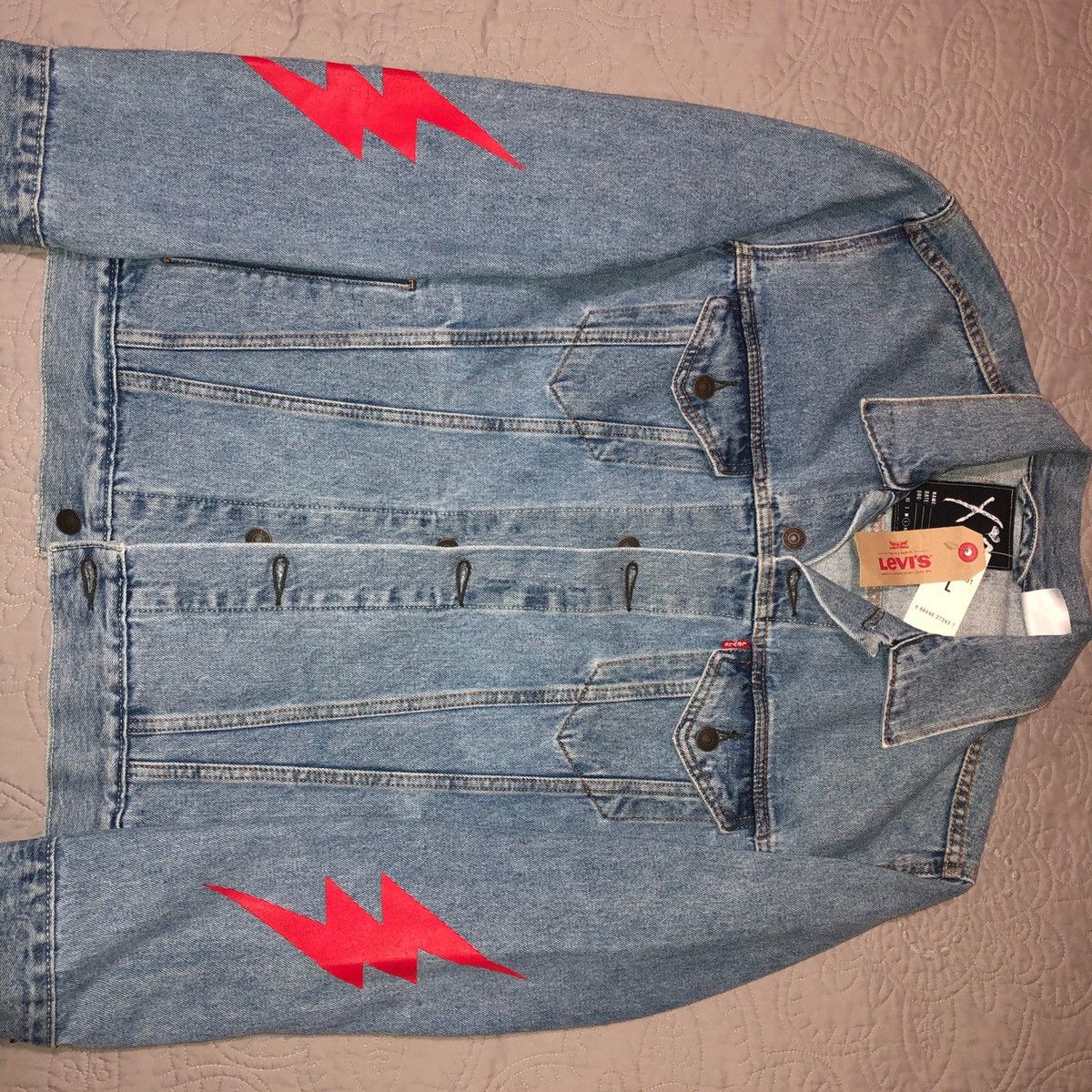 LEVI'S THE WEEKND REVERIE SHERPA DENIM JACKET L LARGE