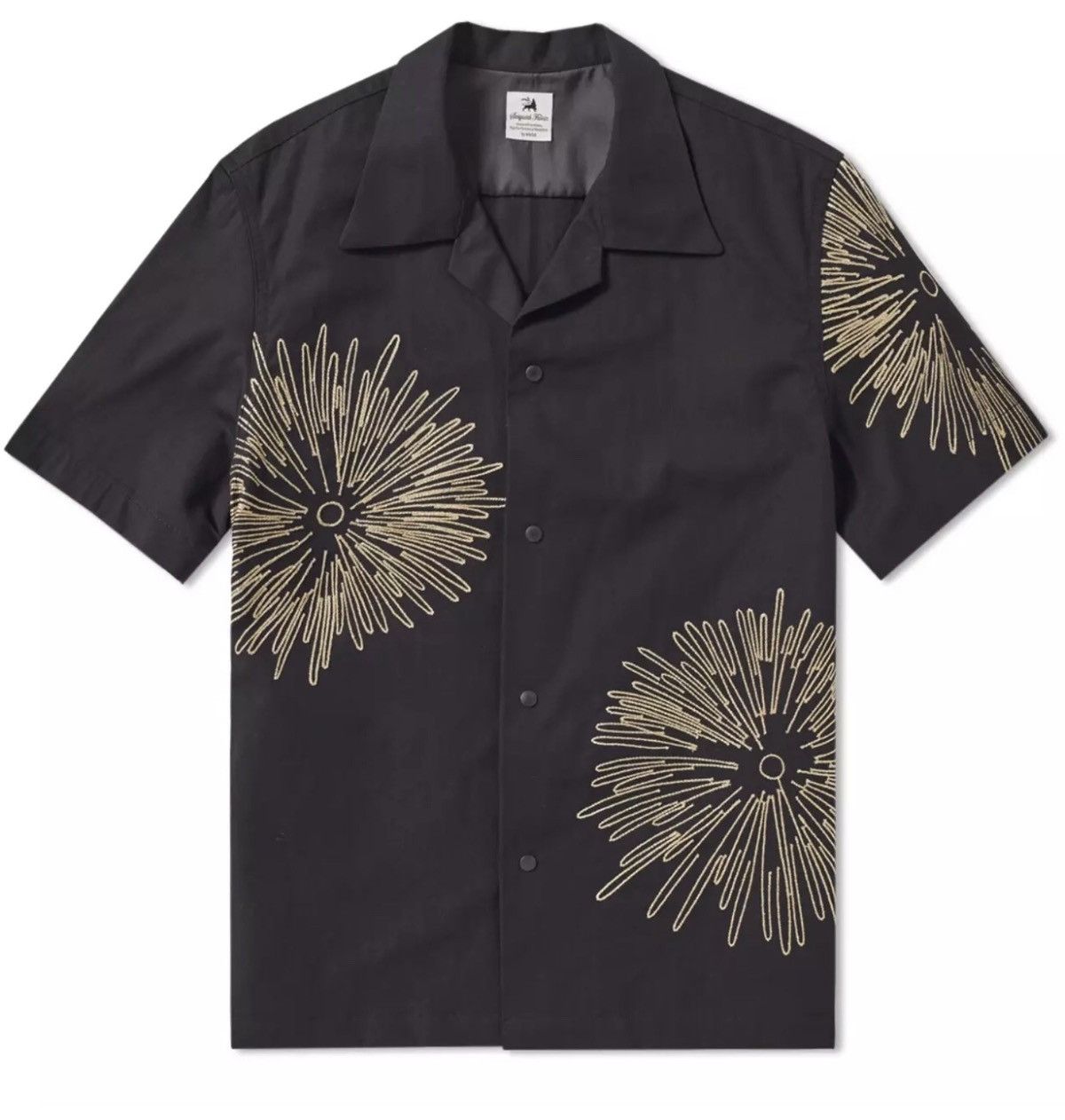 Sasquatchfabrix SASQUATCHFABRIX. Fireworks Open Collar Shirt ...