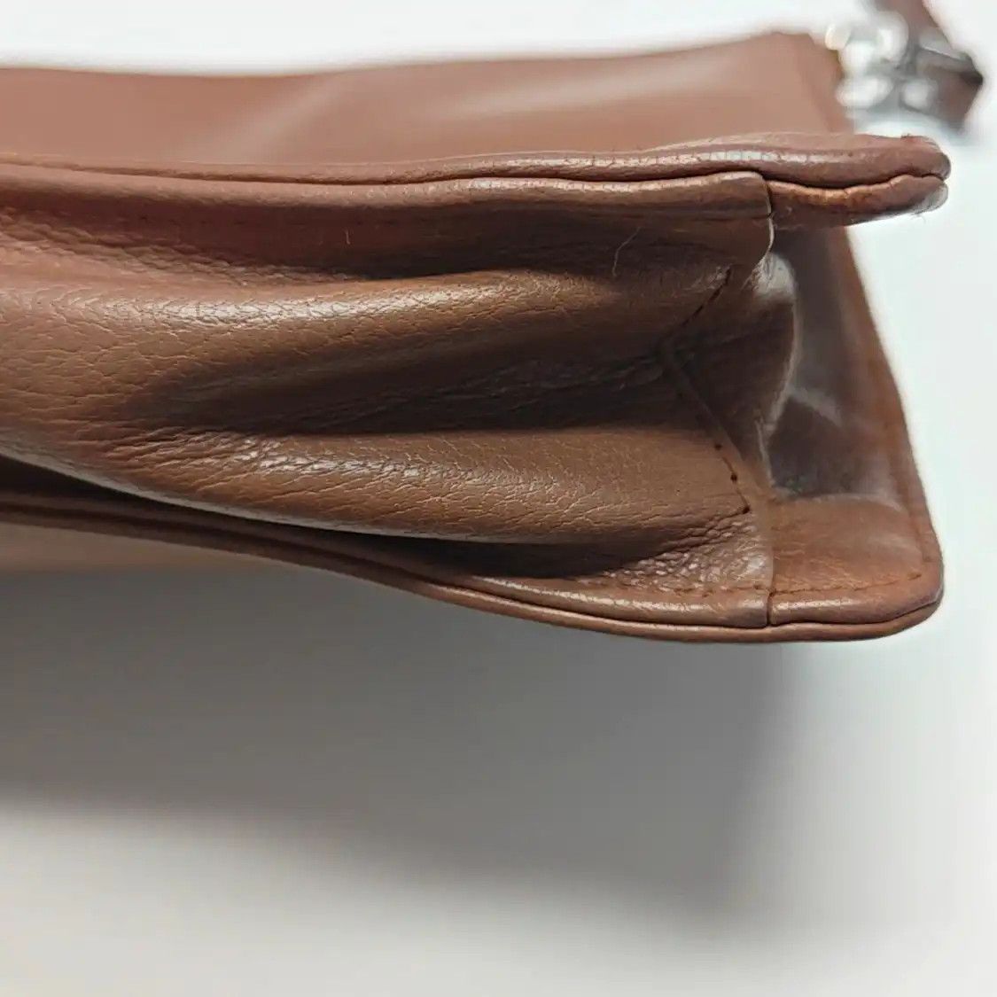 Prada PRADA bean sand cowhide leather shoulder bag silver hardware Size ONE SIZE - 11 Thumbnail