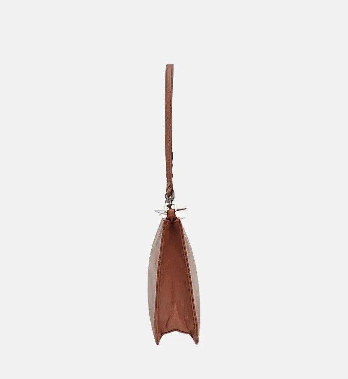 Prada PRADA bean sand cowhide leather shoulder bag silver hardware Size ONE SIZE - 3 Thumbnail