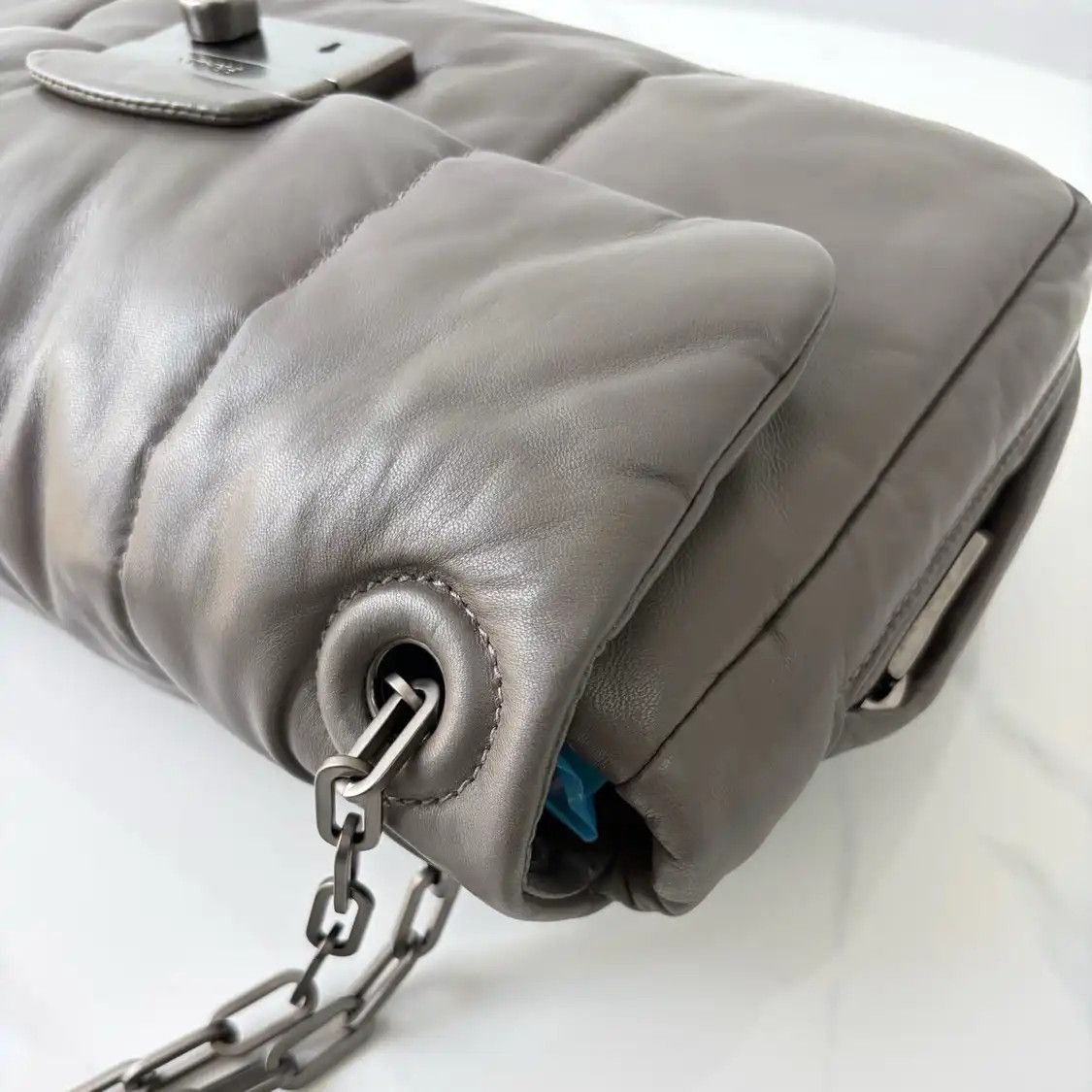 Prada PRADA grey sheepskin shoulder bag Size ONE SIZE - 16 Thumbnail