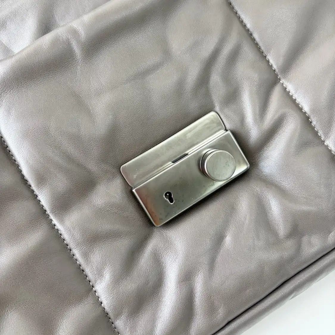 Prada PRADA grey sheepskin shoulder bag Size ONE SIZE - 20 Thumbnail