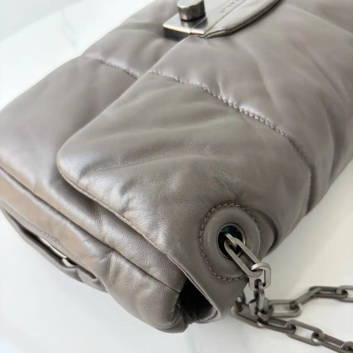 Prada PRADA grey sheepskin shoulder bag Size ONE SIZE - 15 Thumbnail