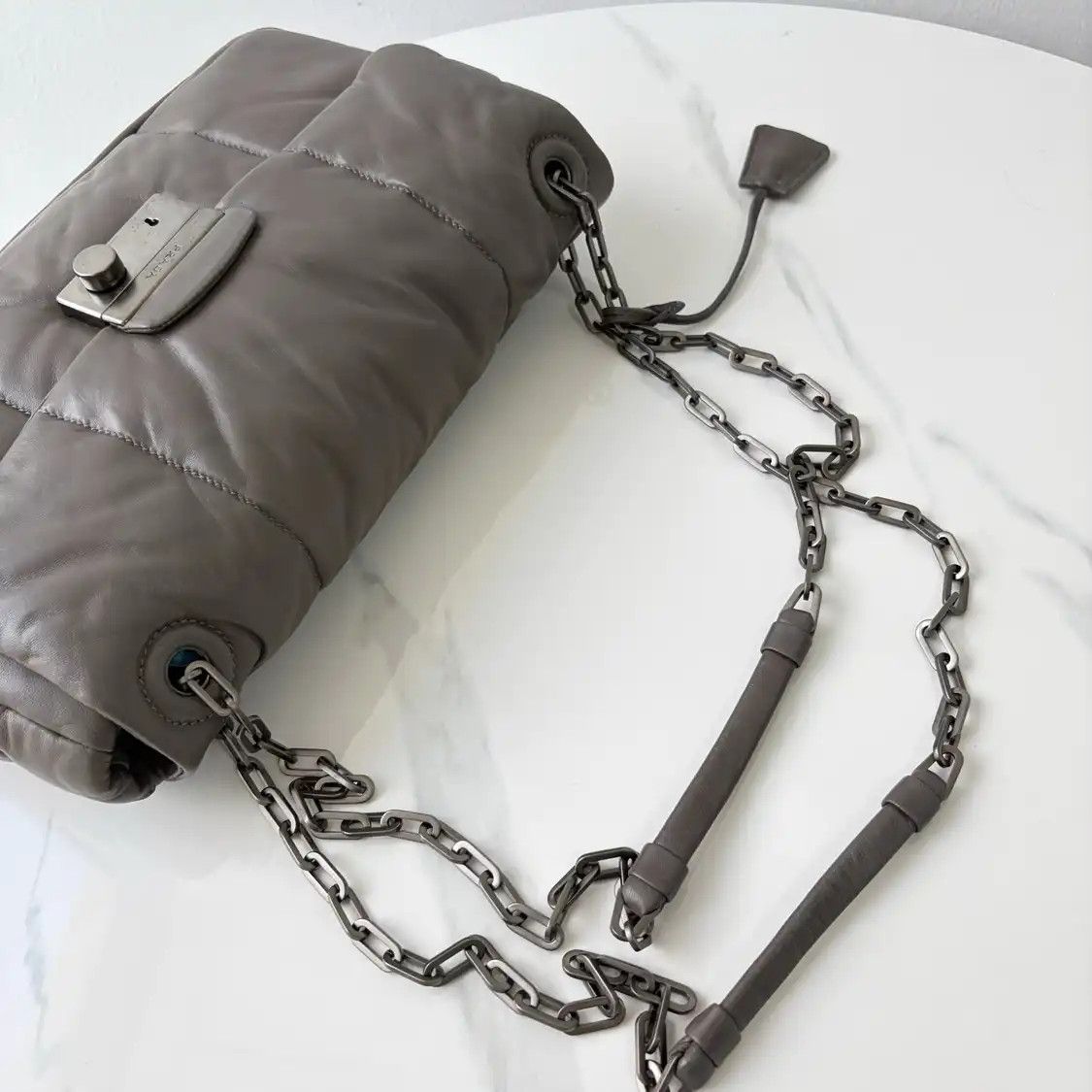 Prada PRADA grey sheepskin shoulder bag Size ONE SIZE - 9 Thumbnail