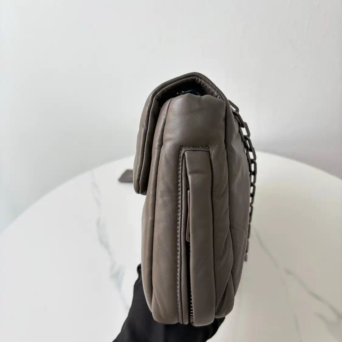 Prada PRADA grey sheepskin shoulder bag Size ONE SIZE - 2 Thumbnail