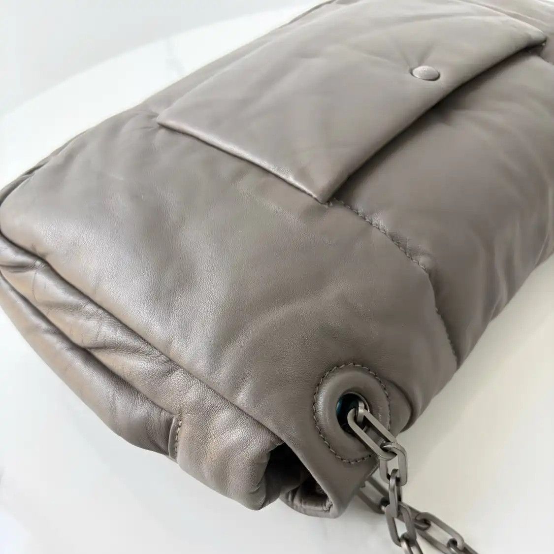 Prada PRADA grey sheepskin shoulder bag Size ONE SIZE - 17 Thumbnail