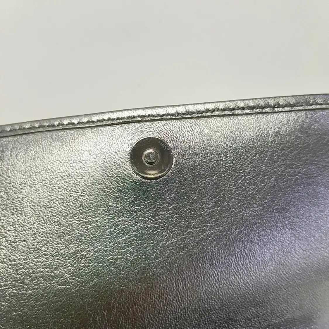 Prada PRADA Diagramme silver sheepskin quilted shoulder bag crossbody bag silver hardw Size ONE SIZE - 10 Thumbnail