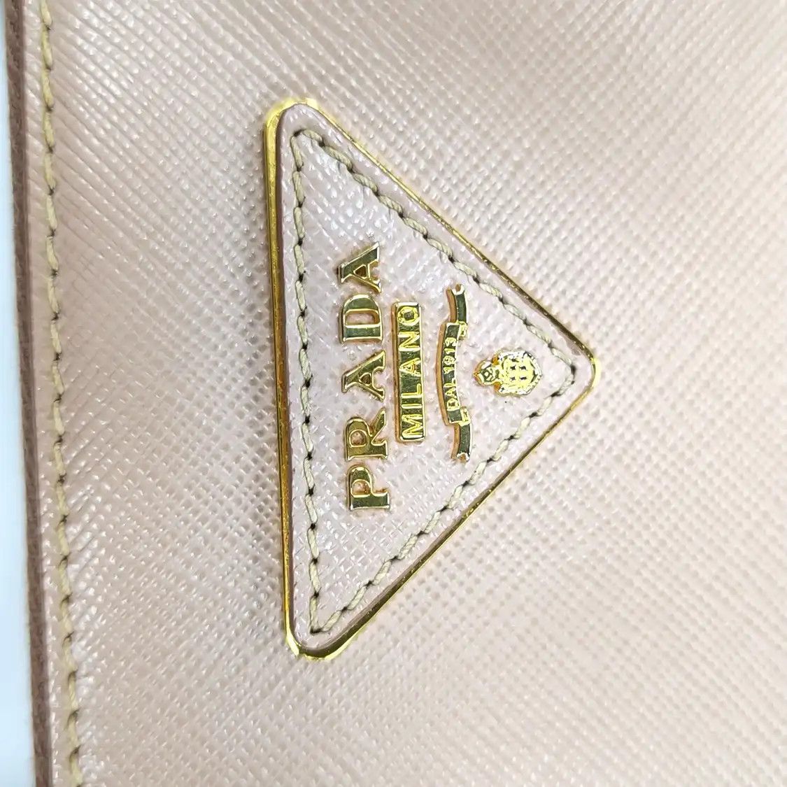 Prada PRADA Galleria pink cowhide leather logo cross pattern shoulder bag crossbody ba Size ONE SIZE - 10 Thumbnail