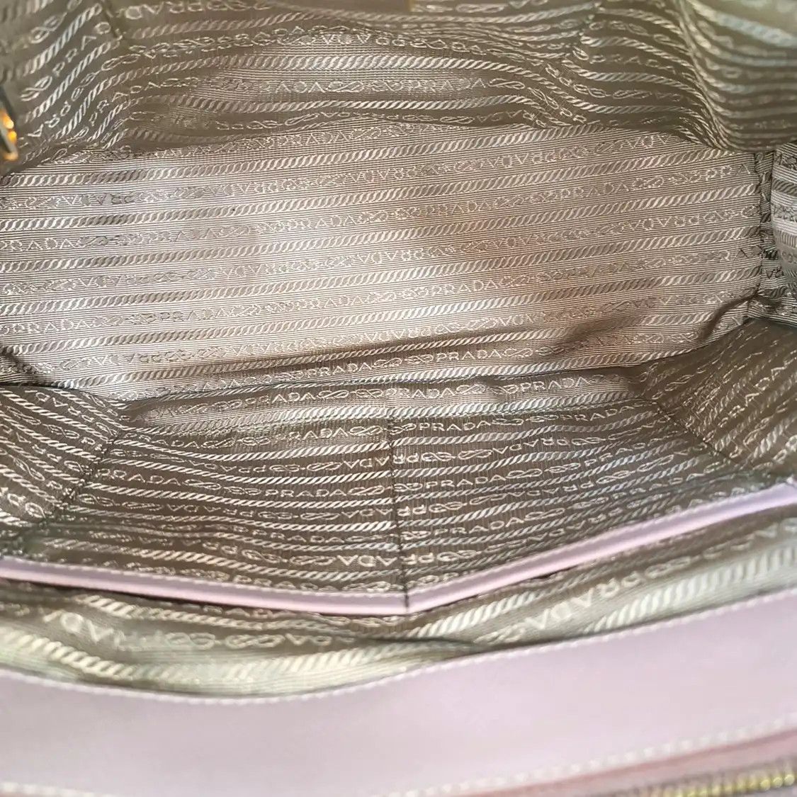 Prada PRADA Galleria pink cowhide leather logo cross pattern shoulder bag crossbody ba Size ONE SIZE - 7 Thumbnail