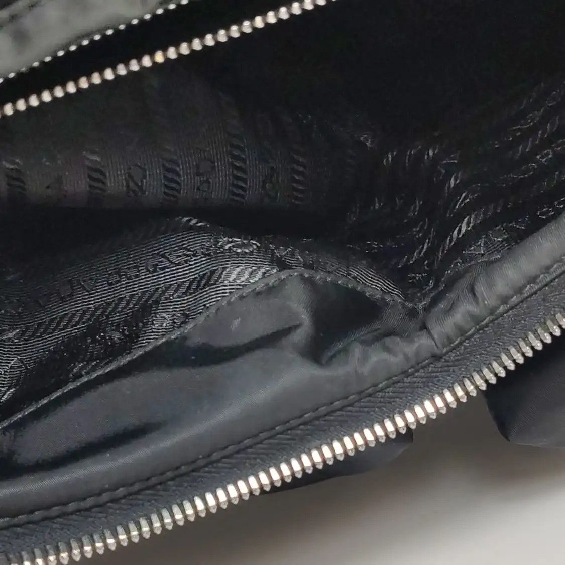 Prada PRADA Signaux black fabric shoulder bag Size ONE SIZE - 16 Thumbnail