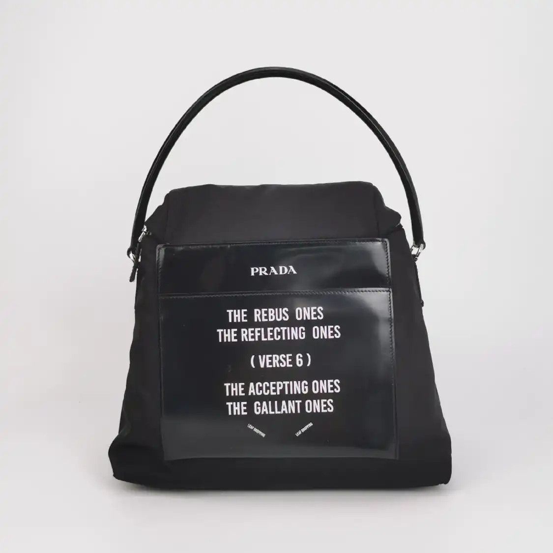 Prada PRADA Signaux black fabric shoulder bag Size ONE SIZE - 4 Thumbnail