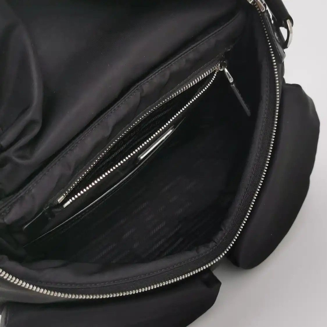 Prada PRADA Signaux black fabric shoulder bag Size ONE SIZE - 6 Thumbnail
