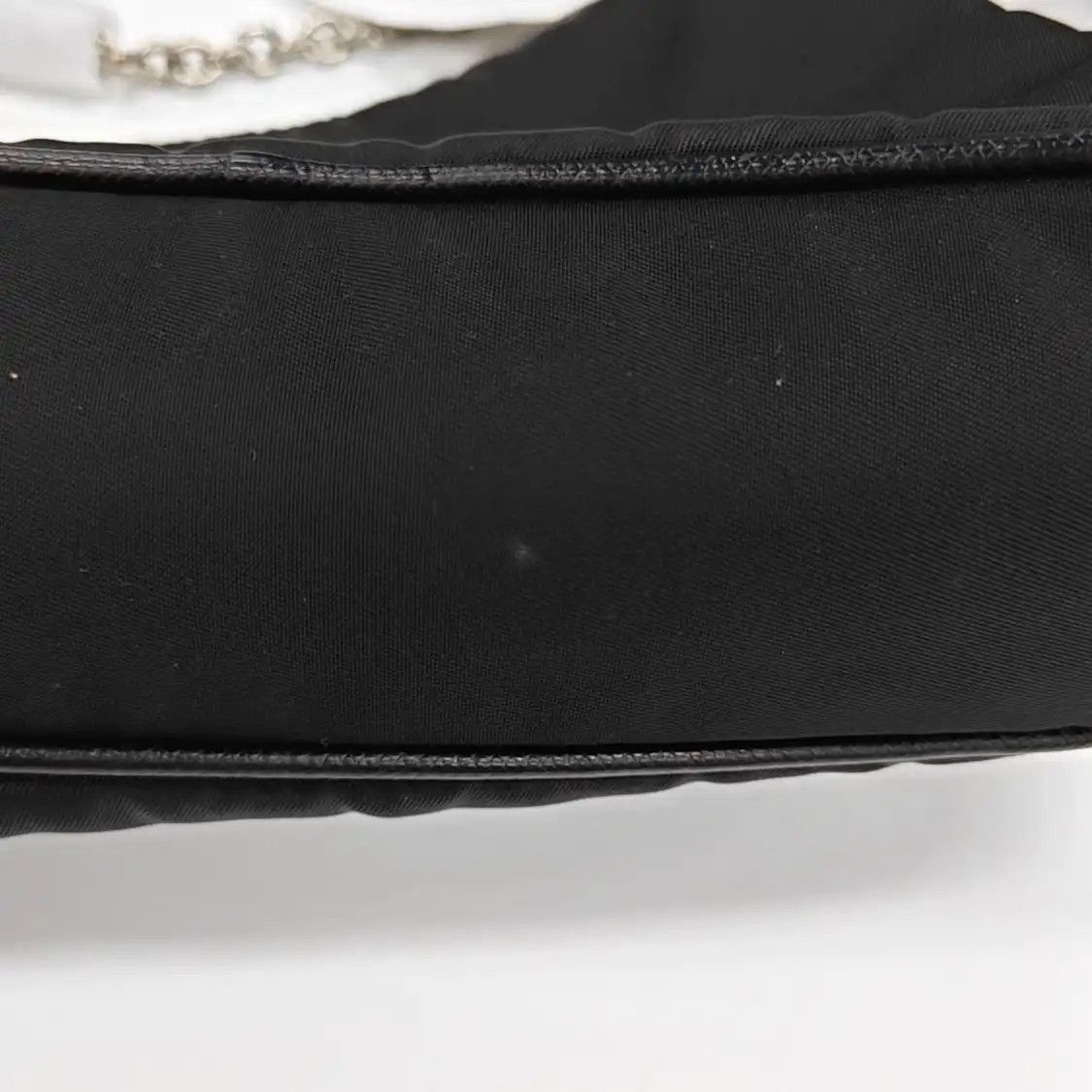 Prada PRADA Re-Edition black nylon logo shoulder bag crossbody bag silver hardware sub Size ONE SIZE - 12 Thumbnail