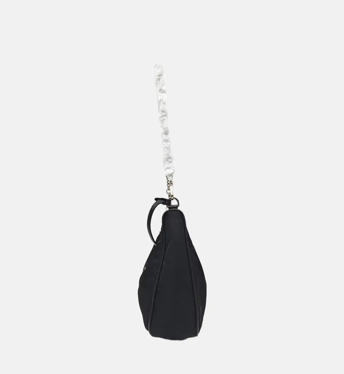 Prada PRADA Re-Edition black nylon logo shoulder bag crossbody bag silver hardware sub Size ONE SIZE - 3 Thumbnail