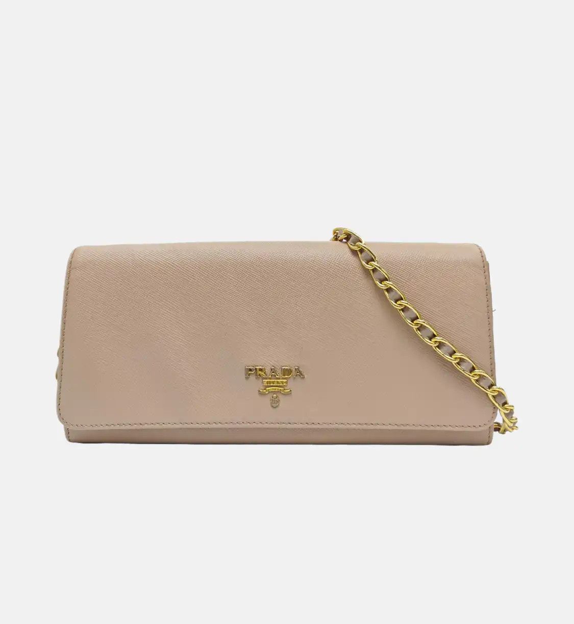 Prada PRADA pink cowhide leather shoulder bag crossbody bag gold hardware detachable s Size ONE SIZE - 8 Thumbnail