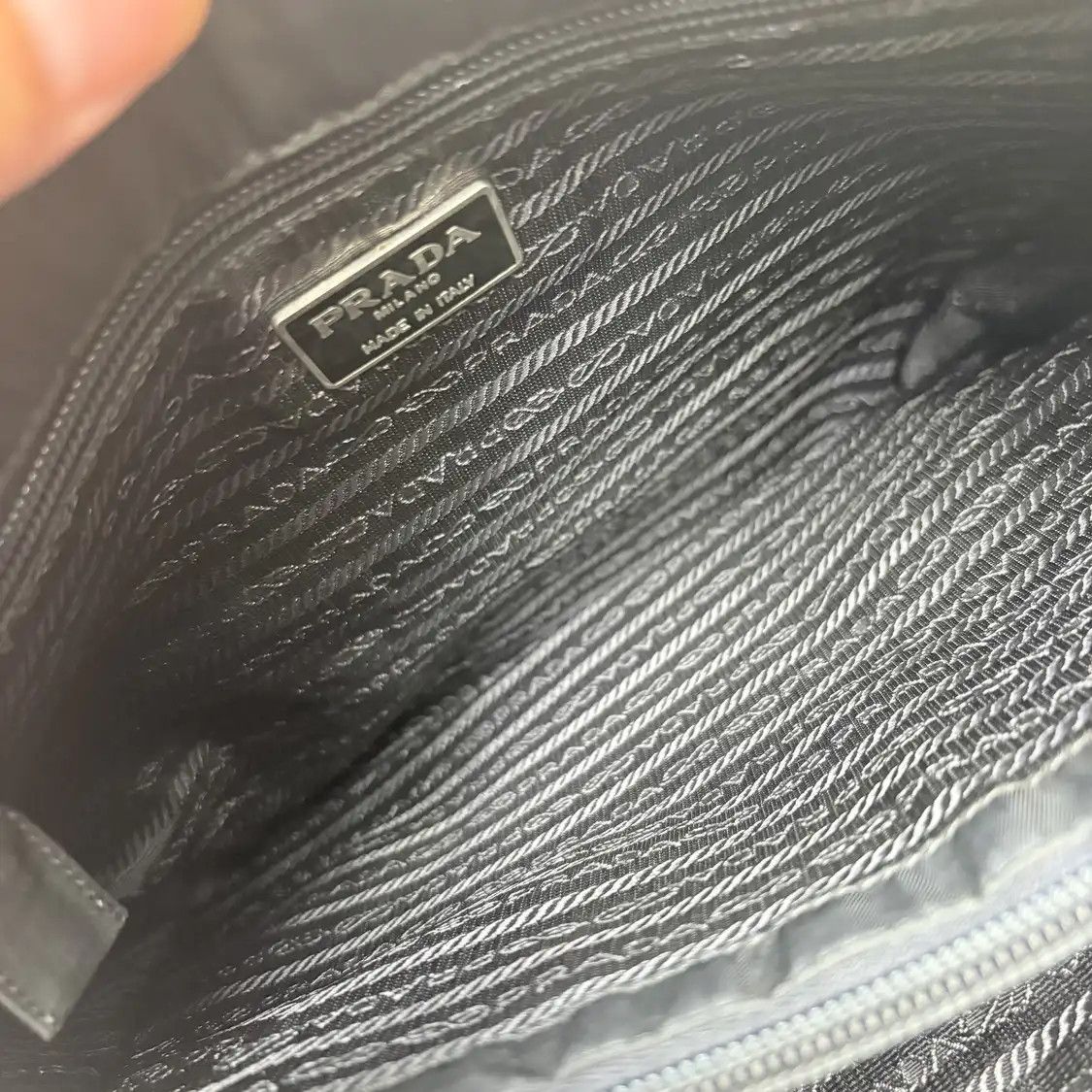 Prada PRADA Twin black nylon logo handbag Size ONE SIZE - 6 Thumbnail