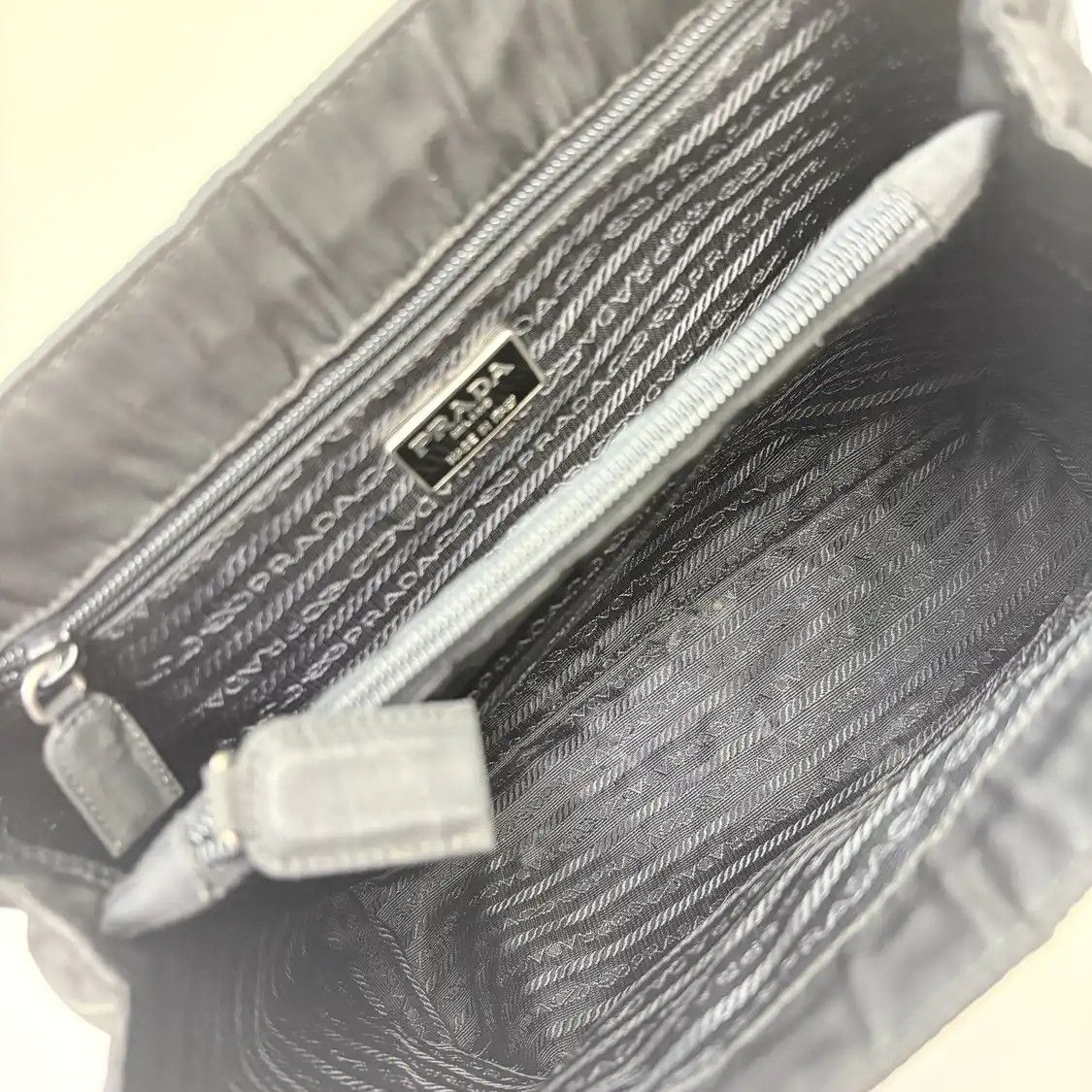 Prada PRADA Twin black nylon logo handbag Size ONE SIZE - 9 Thumbnail