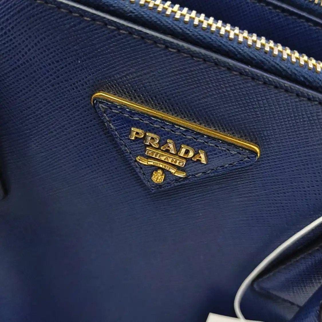 Prada PRADA Galleria Medium dark bluecowhide leather logo cross pattern shoulder bag c Size ONE SIZE - 9 Thumbnail