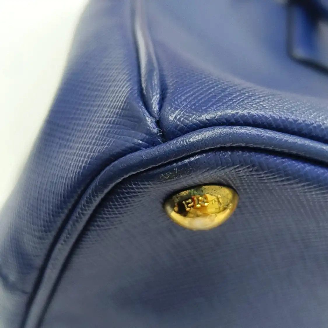 Prada PRADA Galleria Medium dark bluecowhide leather logo cross pattern shoulder bag c Size ONE SIZE - 13 Thumbnail