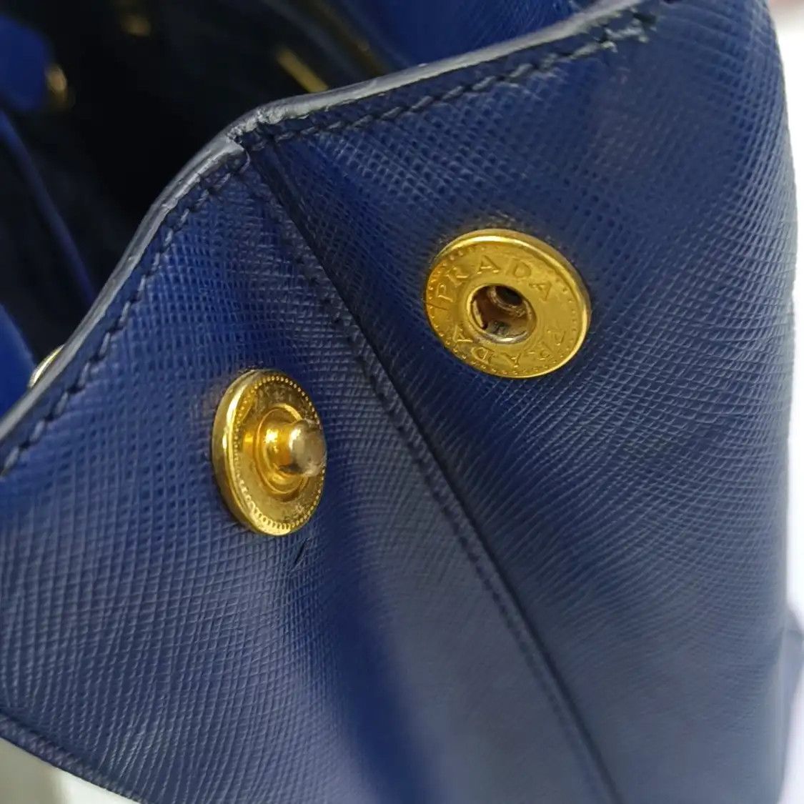 Prada PRADA Galleria Medium dark bluecowhide leather logo cross pattern shoulder bag c Size ONE SIZE - 11 Thumbnail