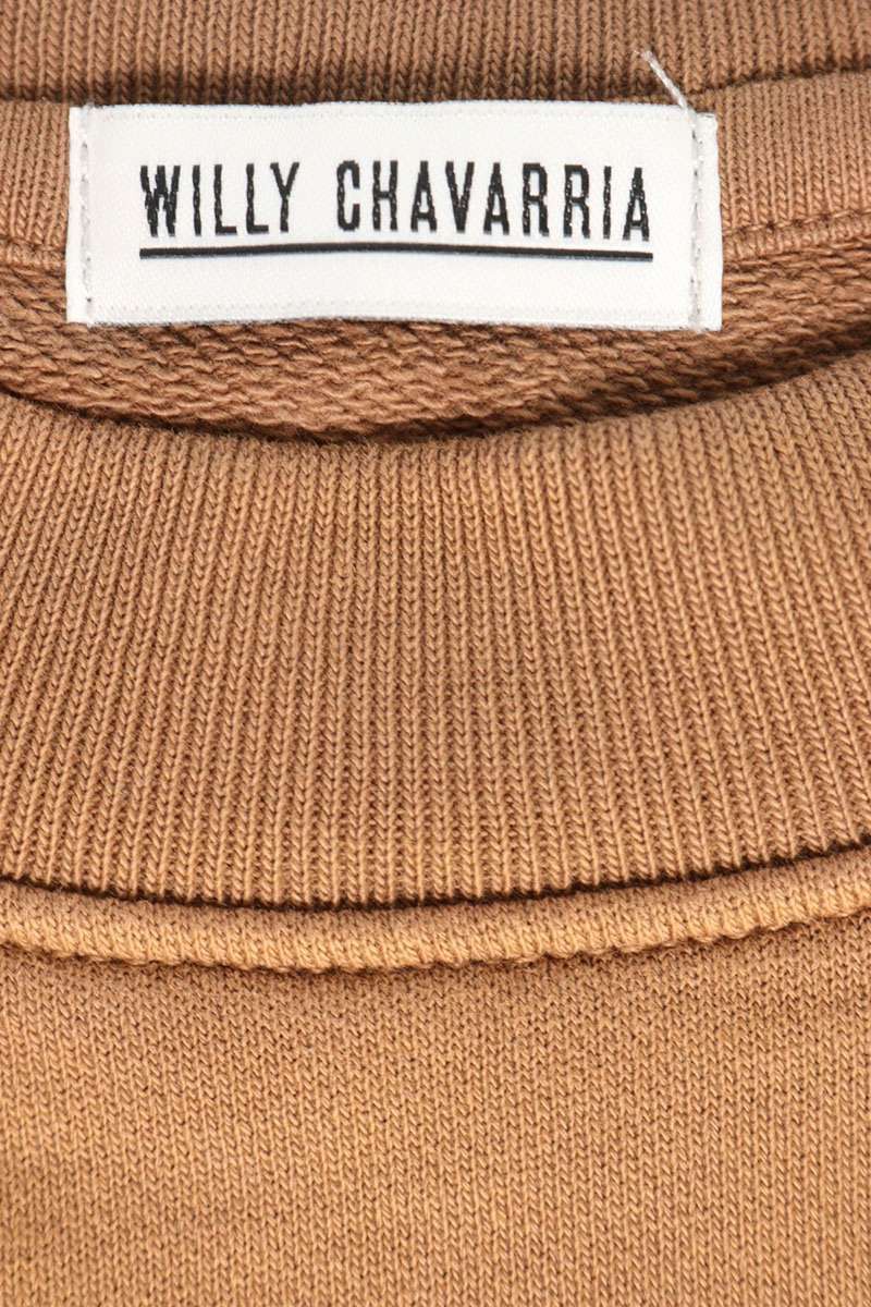 Willy Chavarria WILLY CHAVARRIA HOOLIGAN CREW Neck Sweatshirt Brown Size L Size US L / EU 52-54 / 3 - 3 Thumbnail