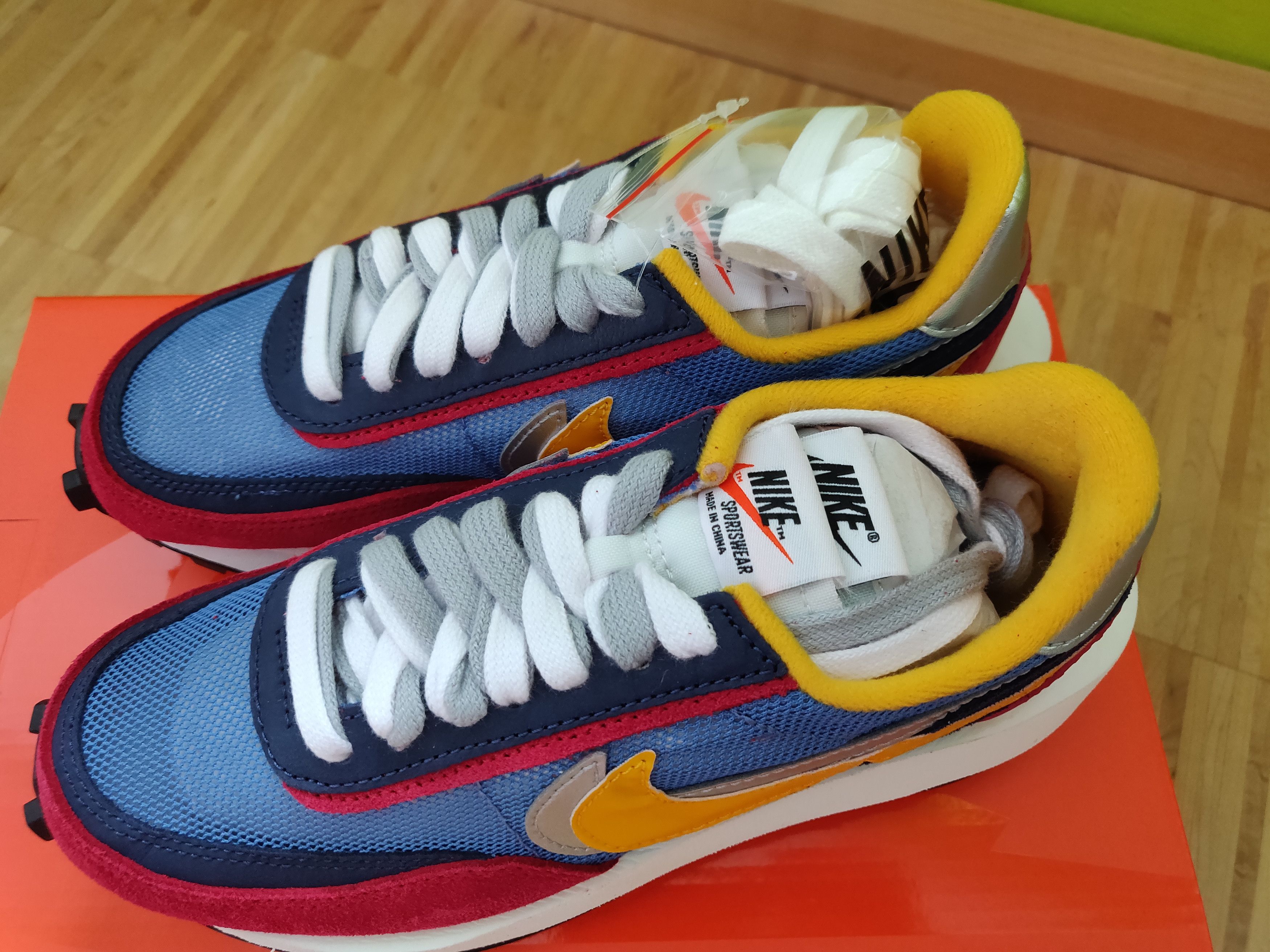 sacai x nike ldv waffle varsity blue