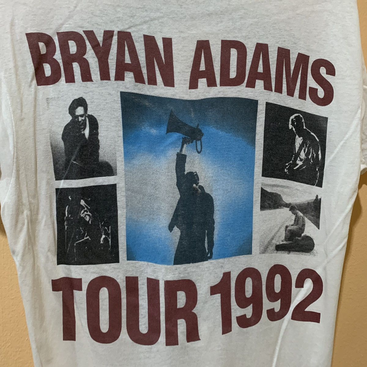 Vintage Bryan Adams Tour 1992 Tshirt Menswear