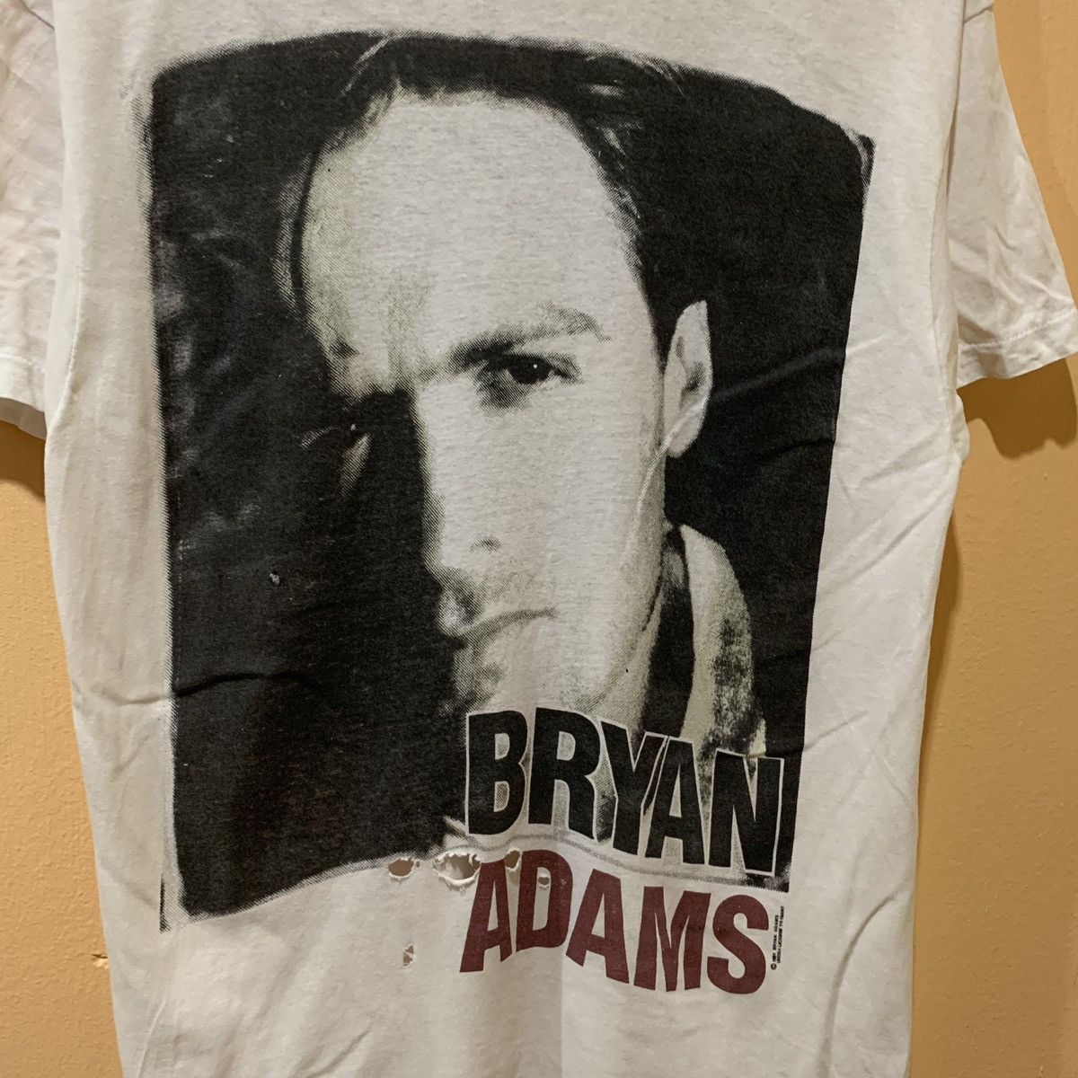 Vintage Bryan Adams Tour 1992 Tshirt Menswear