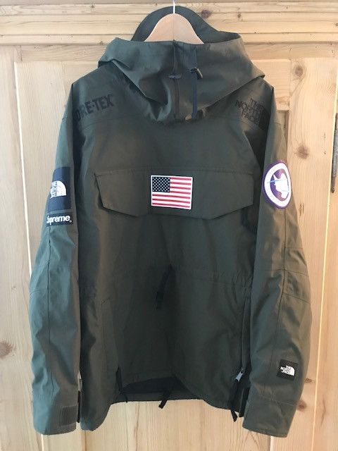 Supreme the north face trans hot sale antarctica expedition pullover jacket olive