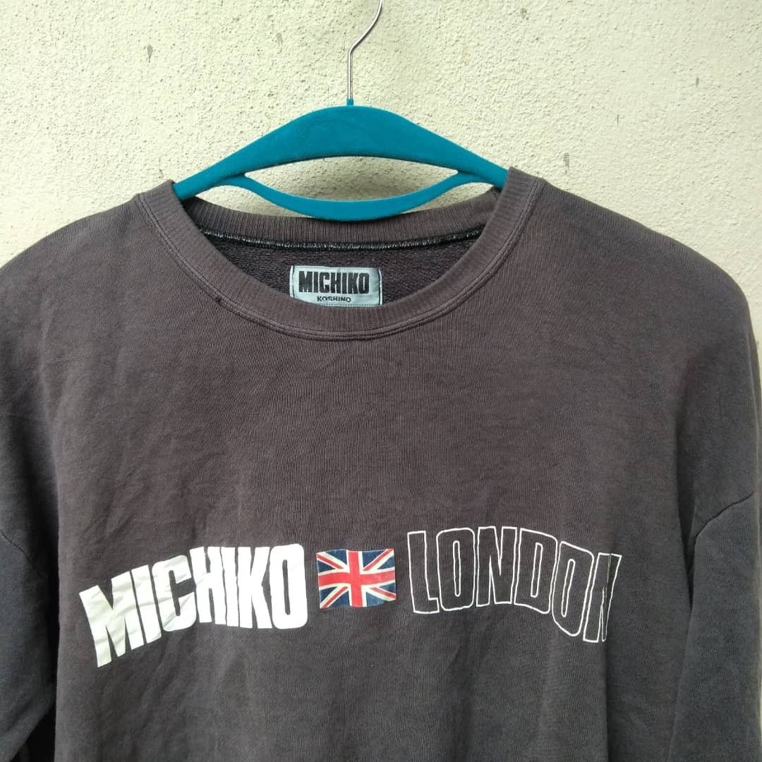 Michiko Koshino London 🔥 VINTAGE SUNFADED DISTRESSED MICHIKO LONDON BIG LOGO Size US L / EU 52-54 / 3 - 5 Thumbnail