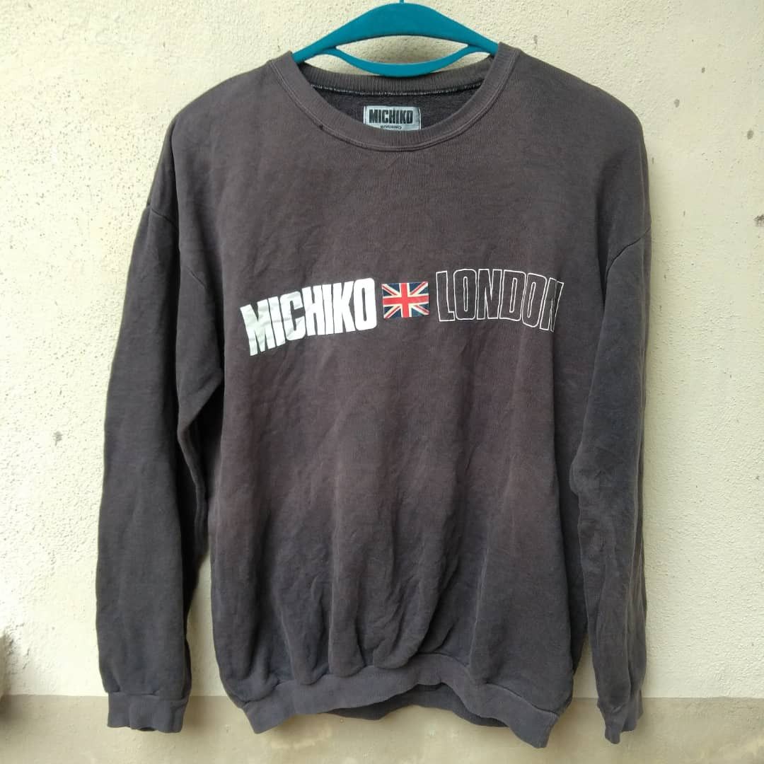 Michiko Koshino London 🔥 VINTAGE SUNFADED DISTRESSED MICHIKO LONDON BIG LOGO Size US L / EU 52-54 / 3 - 1 Thumbnail