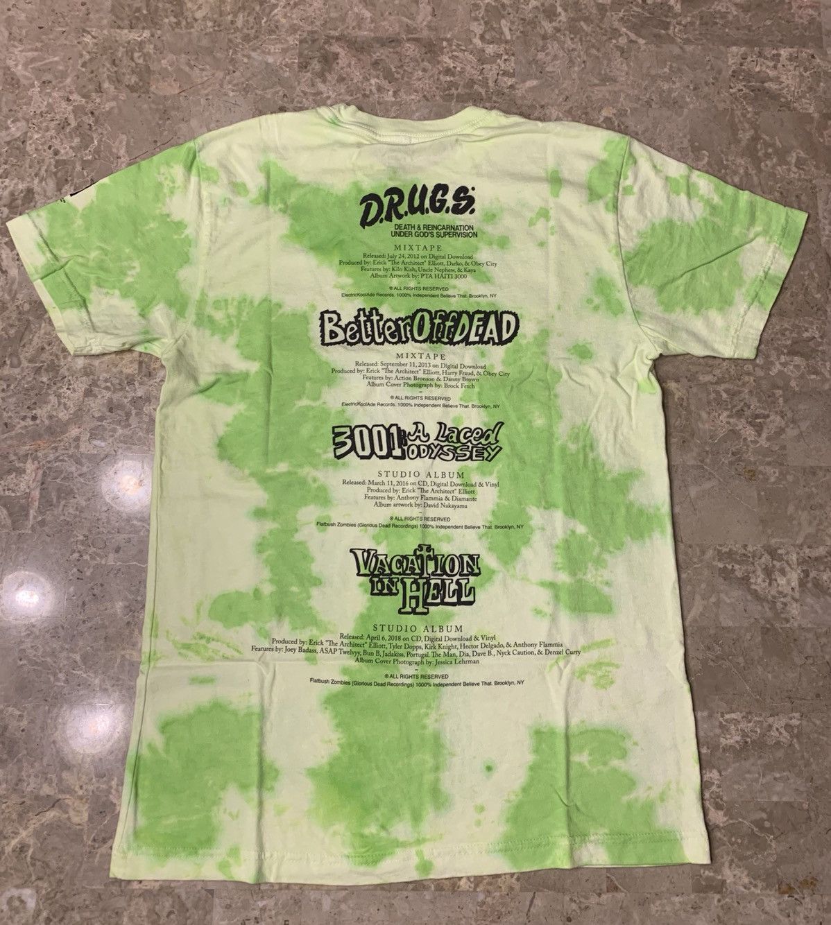 Flatbush Zombies Flatbush discography tee Size US M / EU 48-50 / 2 - 2 Thumbnail
