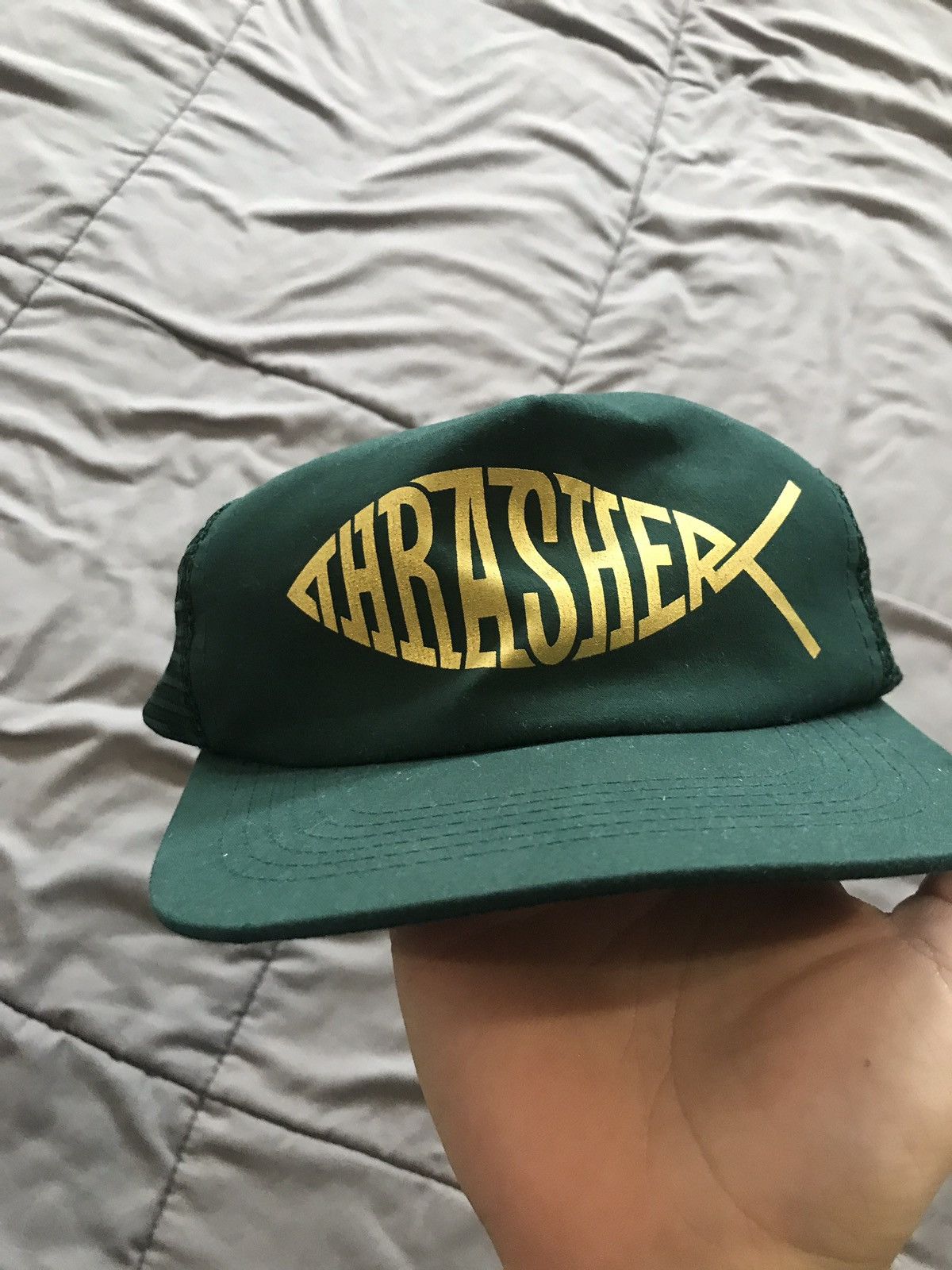 Thrasher VINTAGE THRASHER HAT (THRASHER JESUS FISH) | Grailed Thrasher VINTAGE THRASHER HAT (THRASHER JESUS FISH) | Grailed