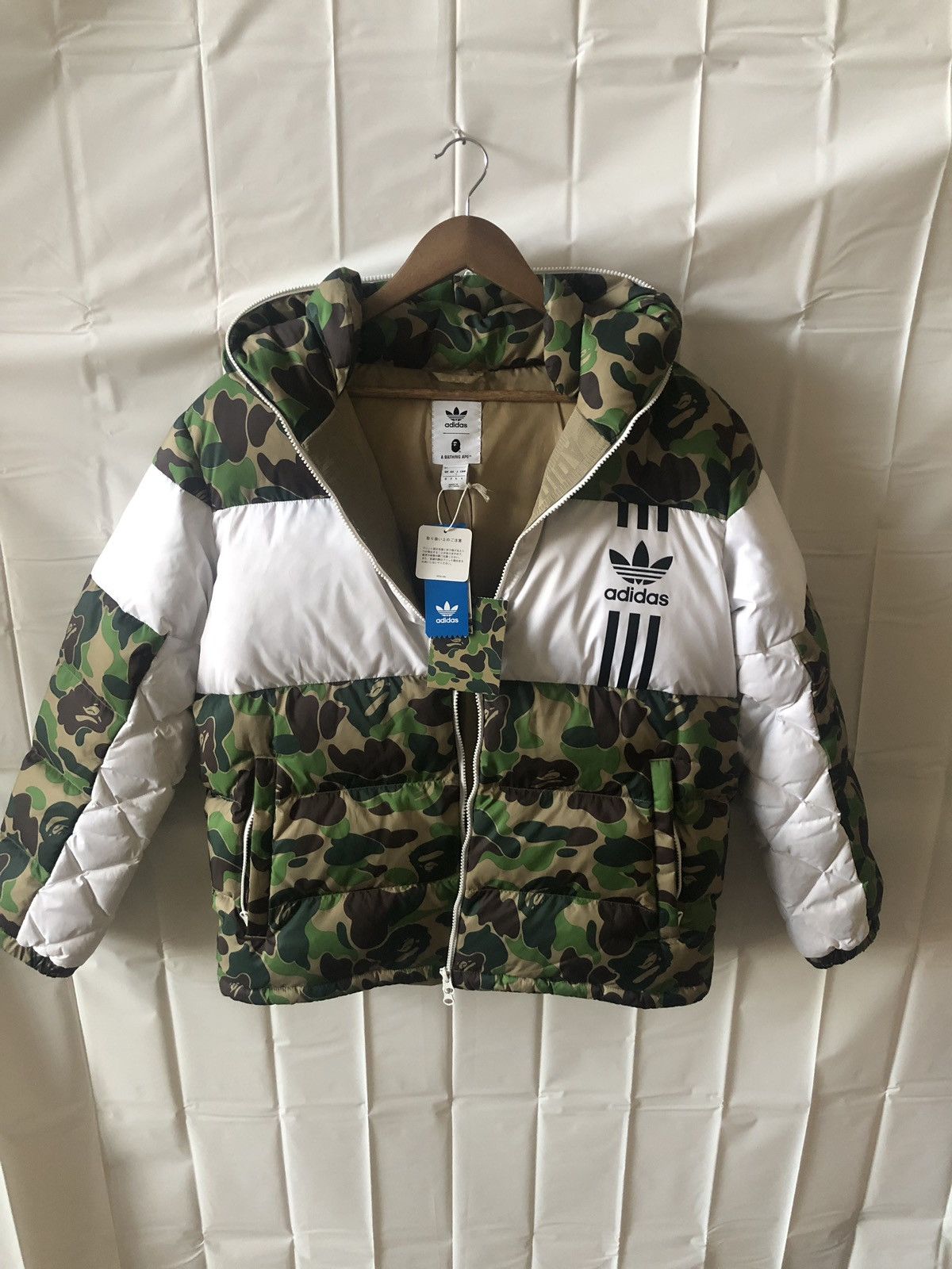 Adidas bape coat online